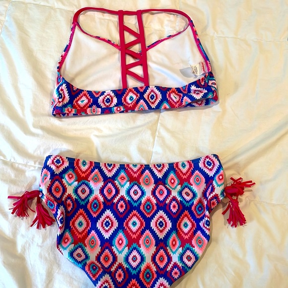 Girls colorful bikini size 14-16 EUC - Picture 2 of 4